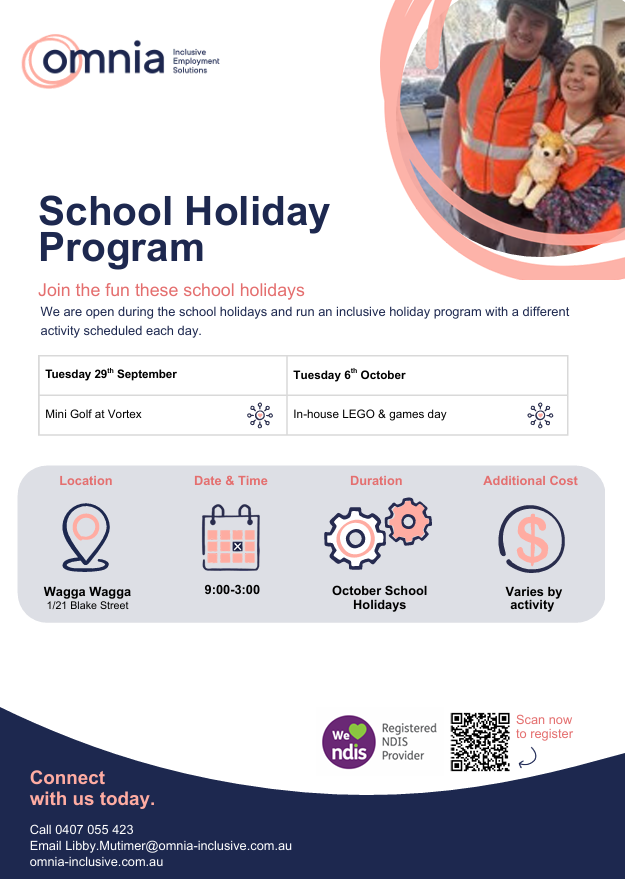 Omnia Inclusive Employment Services - School Holiday Program