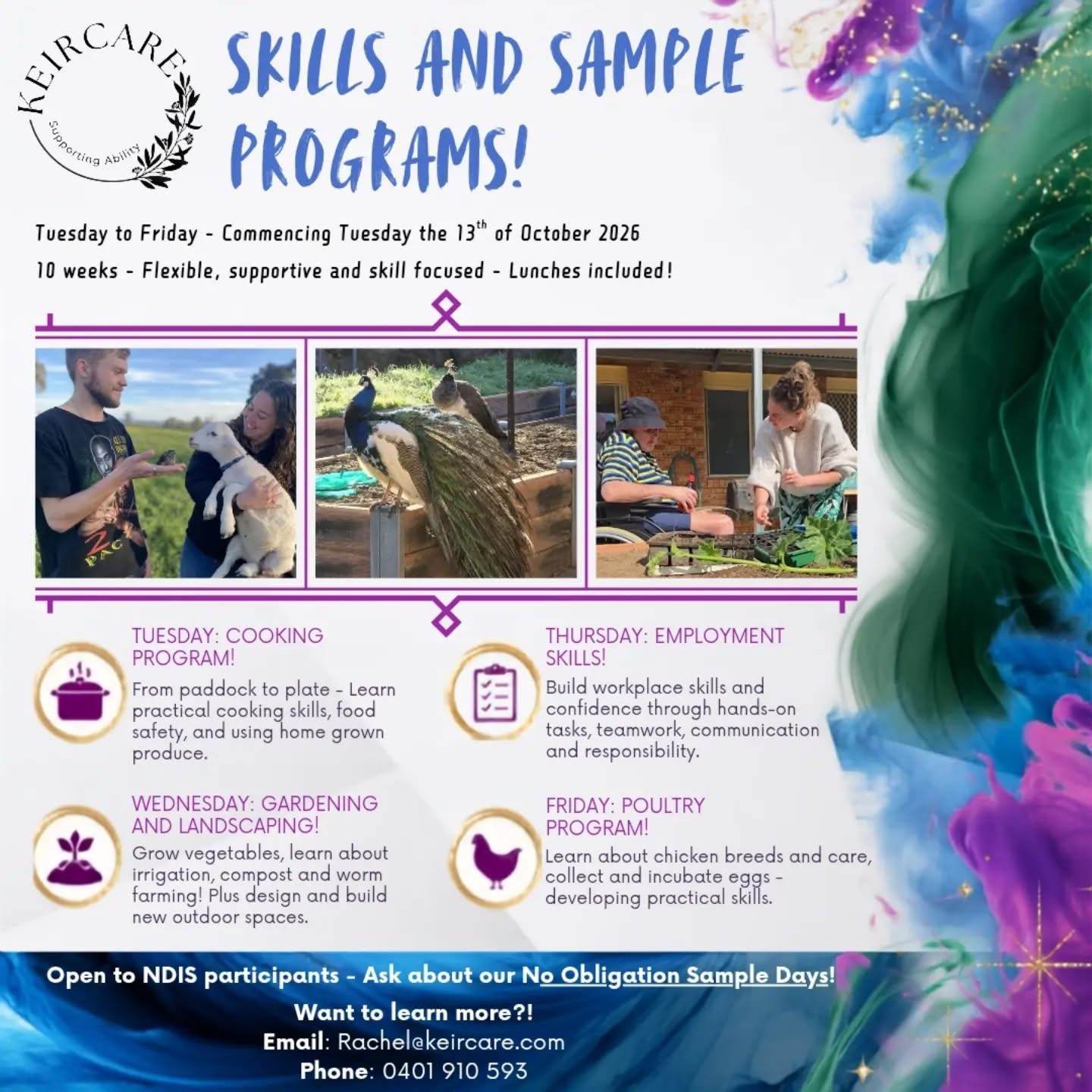Skills and Sample Program