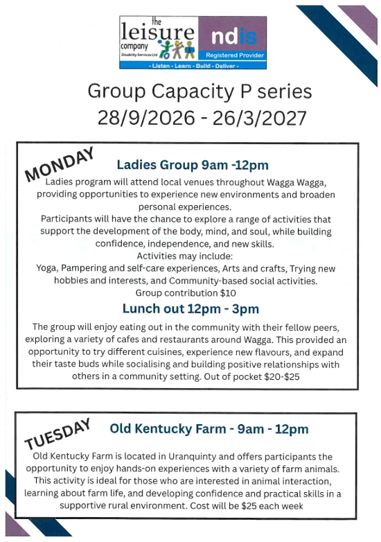P Group Capacity